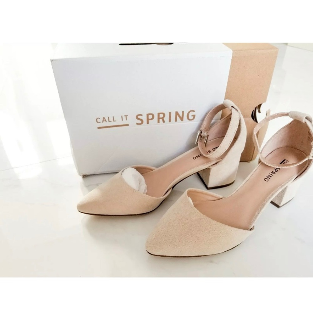 Call it Spring Pointy Block Heels